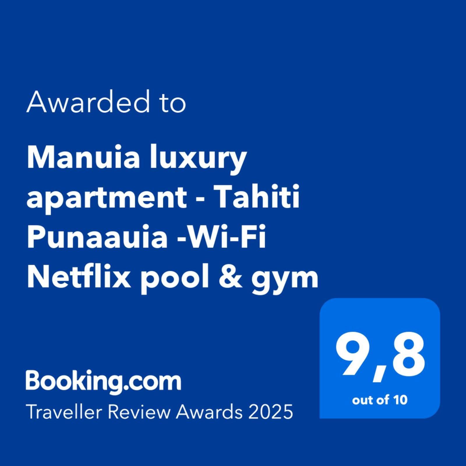 Manuia Luxury Apartment - Tahiti Punaauia -Wi-Fi Netflix Pool & Gym Экстерьер фото